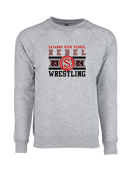 Savanna HS Wrestling Stamp - Crewneck Sweatshirt
