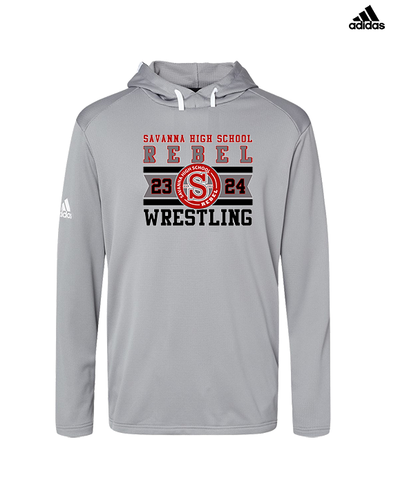 Savanna HS Wrestling Stamp - Mens Adidas Hoodie
