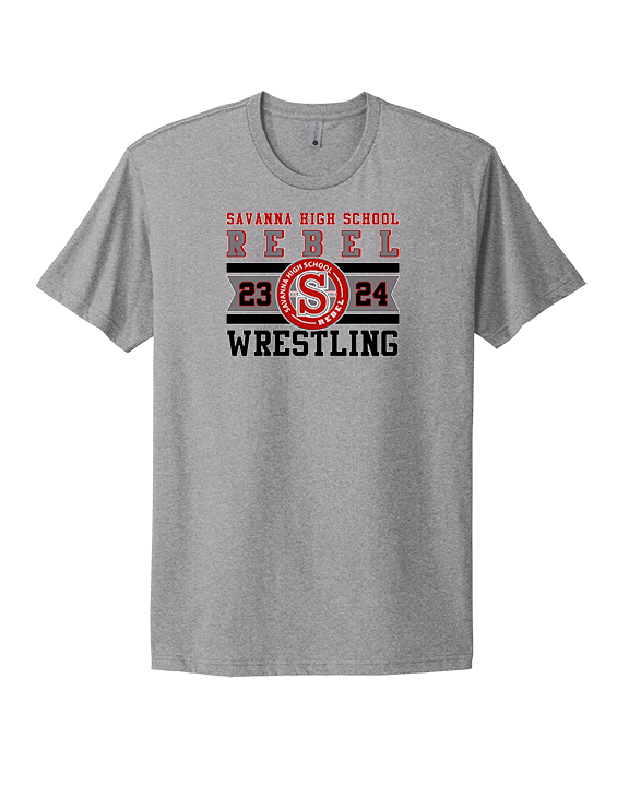 Savanna HS Wrestling Stamp - Mens Select Cotton T-Shirt