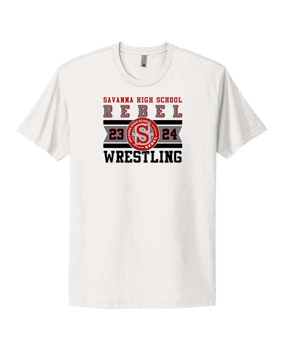 Savanna HS Wrestling Stamp - Mens Select Cotton T-Shirt