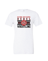 Savanna HS Wrestling Stamp - Tri-Blend Shirt