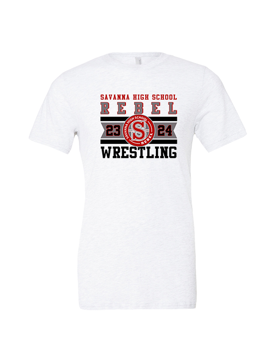 Savanna HS Wrestling Stamp - Tri-Blend Shirt
