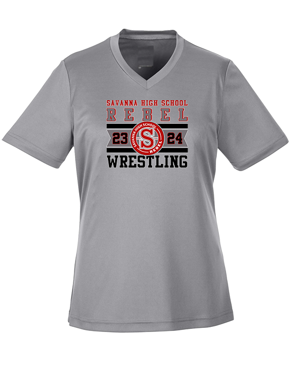 Savanna HS Wrestling Stamp - Womens Performance Shirt