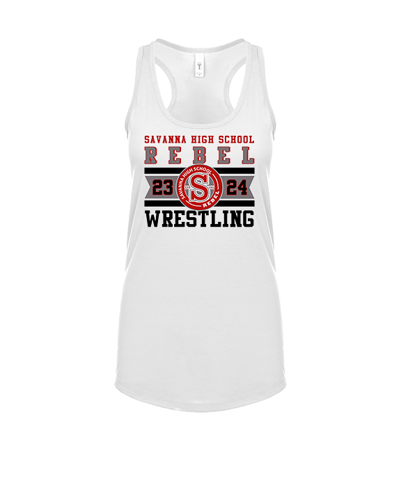 Savanna HS Wrestling Stamp - Womens Tank Top