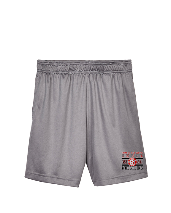 Savanna HS Wrestling Stamp - Youth Training Shorts