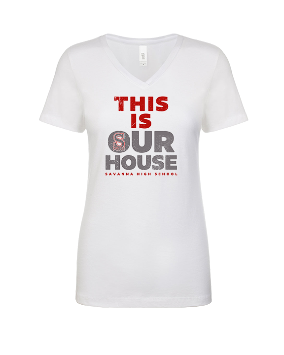 Savanna HS Wrestling TIOH - Womens Vneck