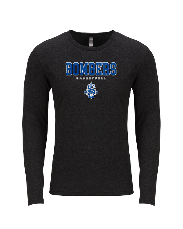 Sayreville War Memorial HS Boys Basketball Block - Tri Blend Long Sleeve