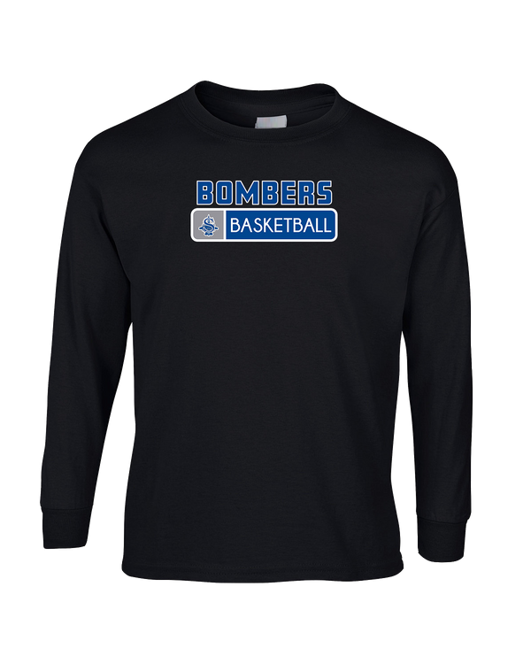 Sayreville War Memorial HS Boys Basketball Pennant - Mens Cotton Long Sleeve