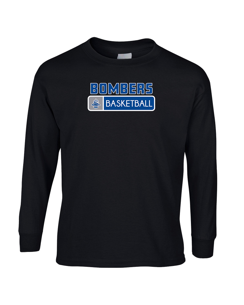 Sayreville War Memorial HS Boys Basketball Pennant - Mens Cotton Long Sleeve