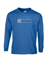 Sayreville War Memorial HS Boys Basketball Pennant - Mens Cotton Long Sleeve