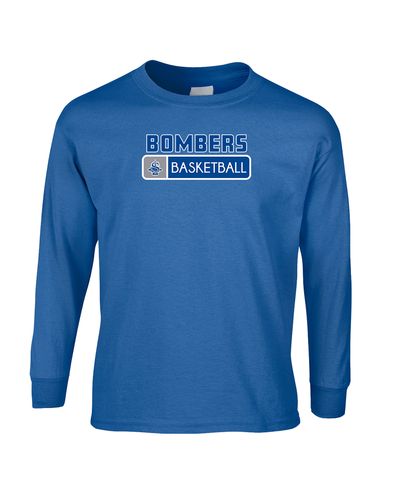 Sayreville War Memorial HS Boys Basketball Pennant - Mens Cotton Long Sleeve