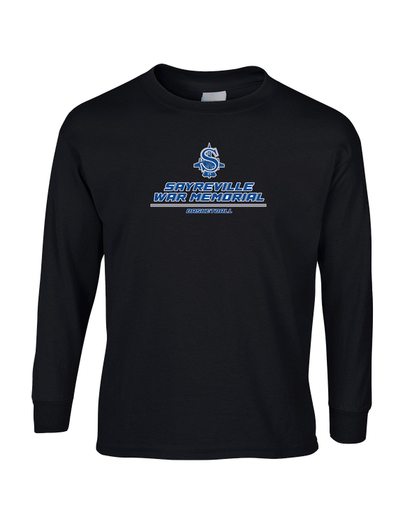 Sayreville War Memorial HS Boys Basketball Split - Mens Cotton Long Sleeve