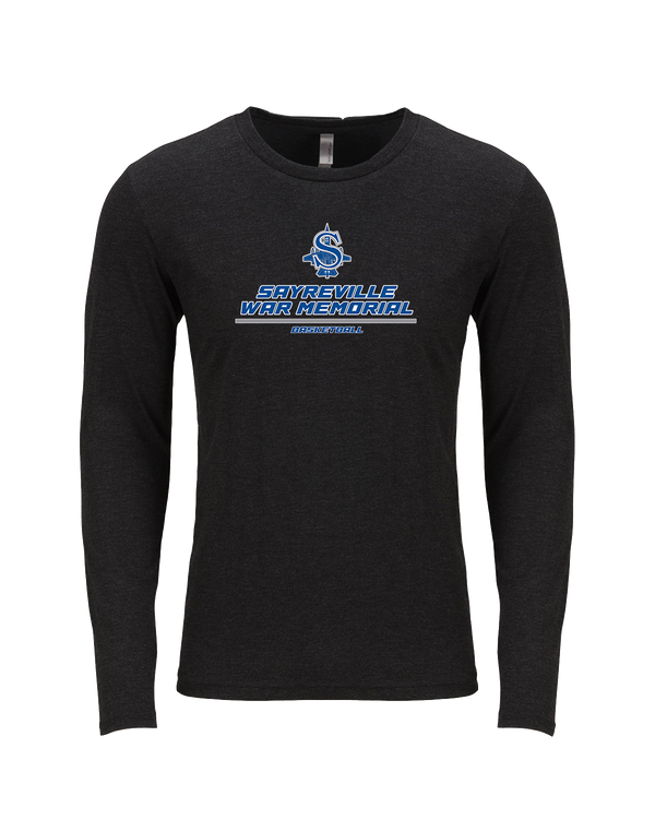 Sayreville War Memorial HS Boys Basketball Split - Tri Blend Long Sleeve