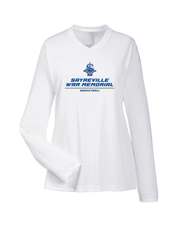Sayreville War Memorial HS Boys Basketball Split - Womens Performance Long Sleeve