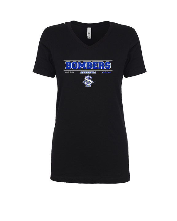 Sayreville War Memorial HS Baseball Border - Womens V-Neck