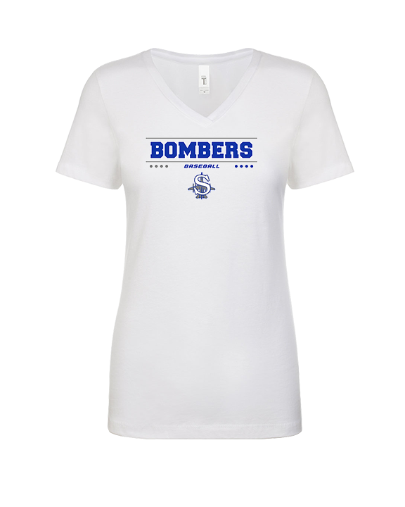 Sayreville War Memorial HS Baseball Border - Womens V-Neck