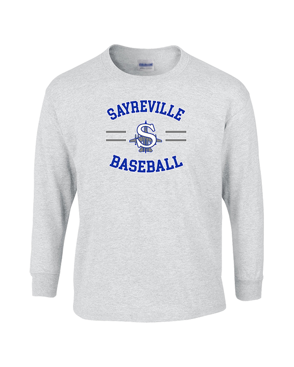 Sayreville War Memorial HS Baseball Curve - Cotton Longsleeve