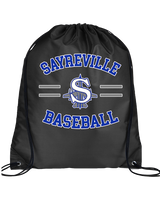 Sayreville War Memorial HS Baseball Curve - Drawstring Bag