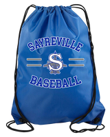 Sayreville War Memorial HS Baseball Curve - Drawstring Bag
