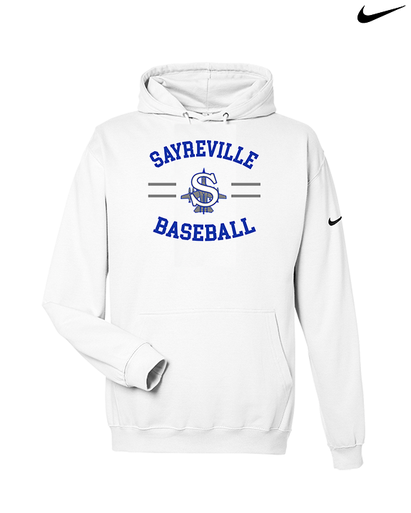 Sayreville War Memorial HS Baseball Curve - Nike Club Fleece Hoodie