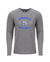 Sayreville War Memorial HS Baseball Curve - Tri-Blend Long Sleeve