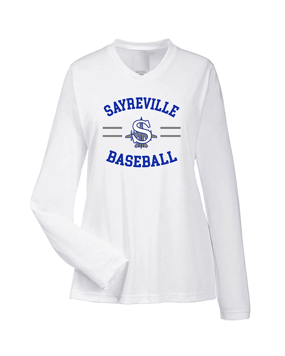 Sayreville War Memorial HS Baseball Curve - Womens Performance Longsleeve