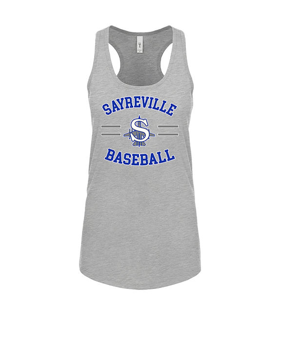 Sayreville War Memorial HS Baseball Curve - Womens Tank Top