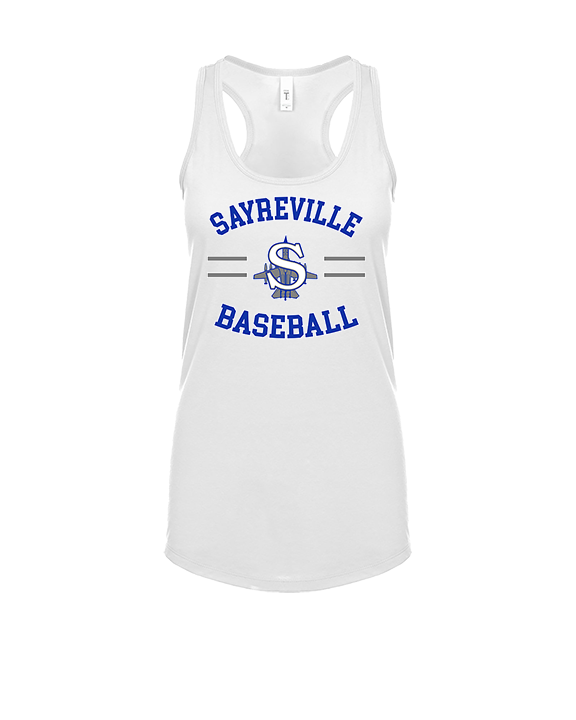 Sayreville War Memorial HS Baseball Curve - Womens Tank Top