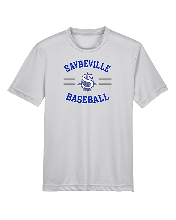 Sayreville War Memorial HS Baseball Curve - Youth Performance Shirt