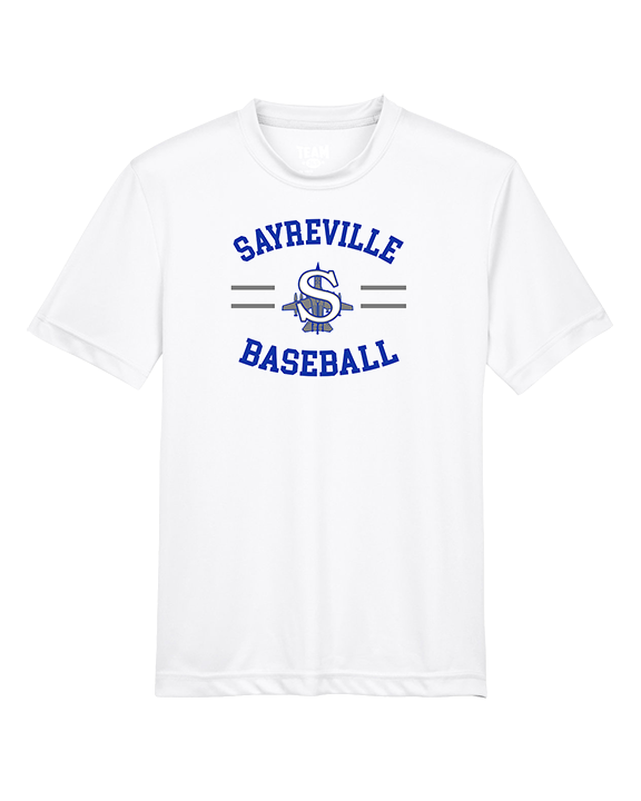 Sayreville War Memorial HS Baseball Curve - Youth Performance Shirt