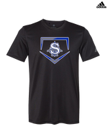 Sayreville War Memorial HS Baseball Plate - Mens Adidas Performance Shirt