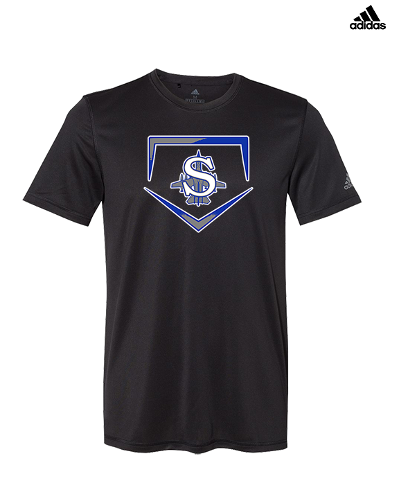 Sayreville War Memorial HS Baseball Plate - Mens Adidas Performance Shirt