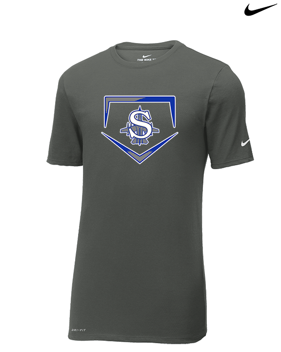 Sayreville War Memorial HS Baseball Plate - Mens Nike Cotton Poly Tee