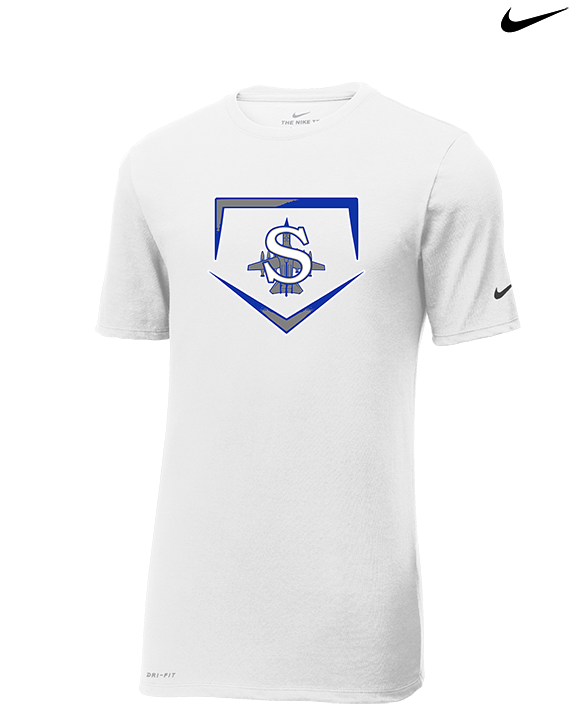 Sayreville War Memorial HS Baseball Plate - Mens Nike Cotton Poly Tee