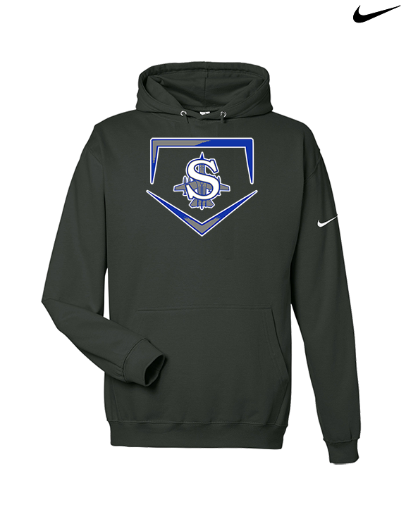 Sayreville War Memorial HS Baseball Plate - Nike Club Fleece Hoodie