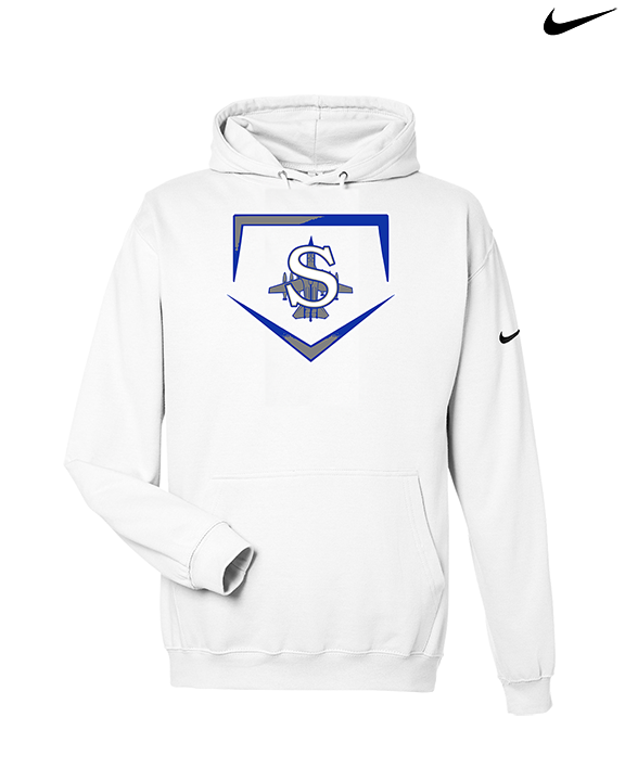 Sayreville War Memorial HS Baseball Plate - Nike Club Fleece Hoodie