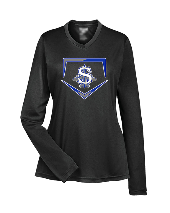 Sayreville War Memorial HS Baseball Plate - Womens Performance Longsleeve