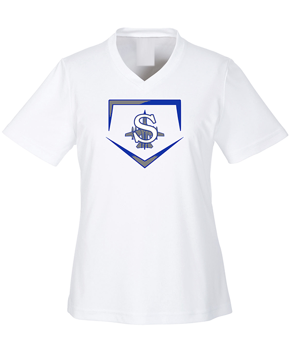 Sayreville War Memorial HS Baseball Plate - Womens Performance Shirt