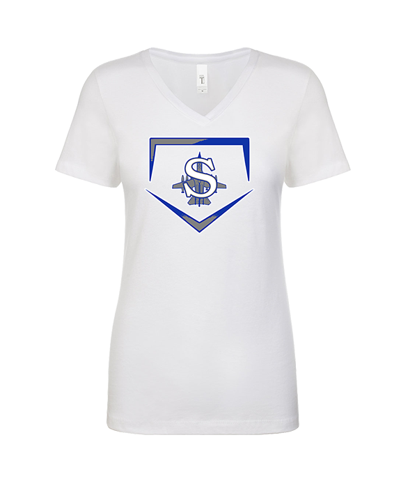 Sayreville War Memorial HS Baseball Plate - Womens Vneck