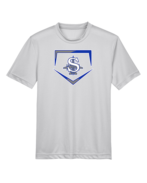 Sayreville War Memorial HS Baseball Plate - Youth Performance Shirt