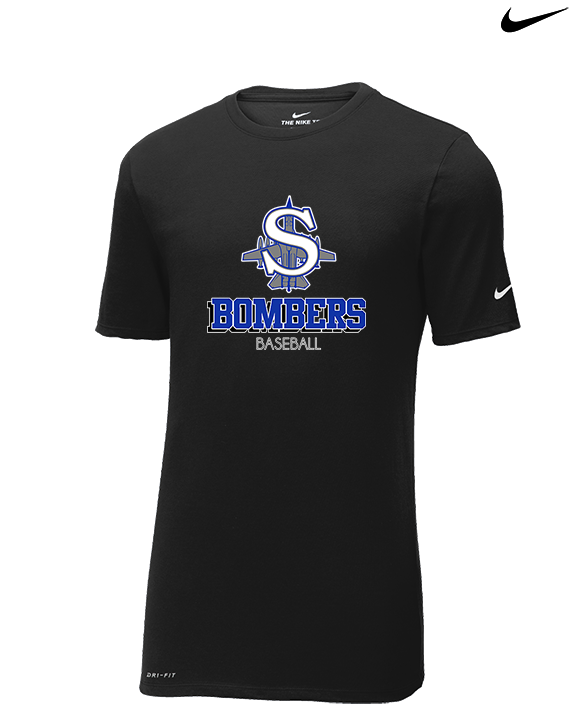 Sayreville War Memorial HS Baseball Shadow - Mens Nike Cotton Poly Tee