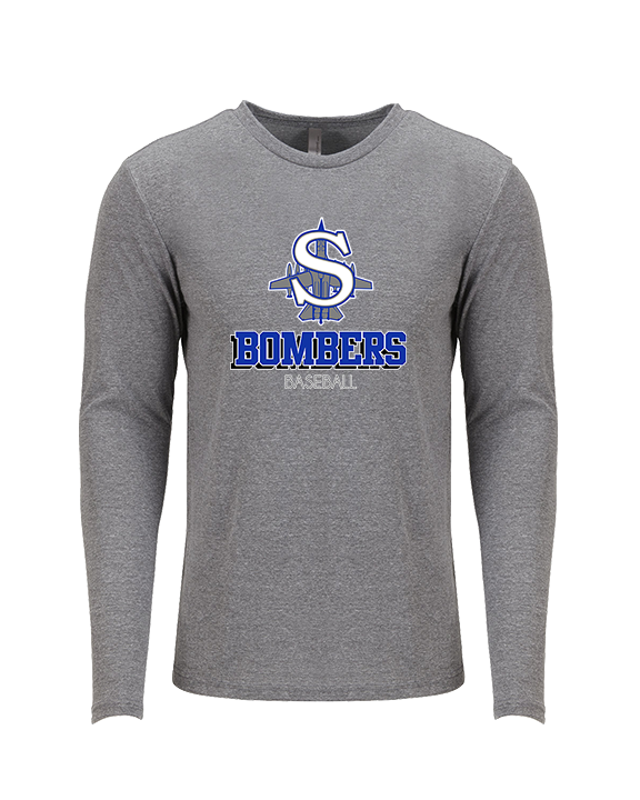 Sayreville War Memorial HS Baseball Shadow - Tri-Blend Long Sleeve