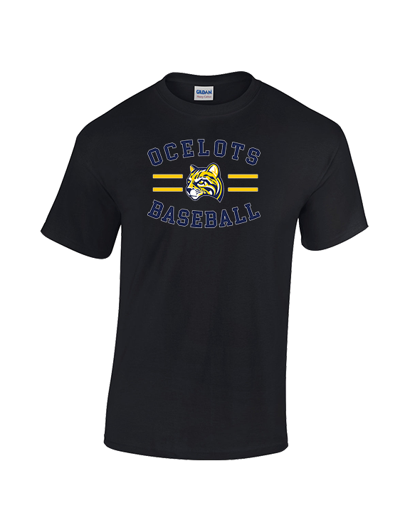 Schoolcraft College Baseball Curve - Cotton T-Shirt