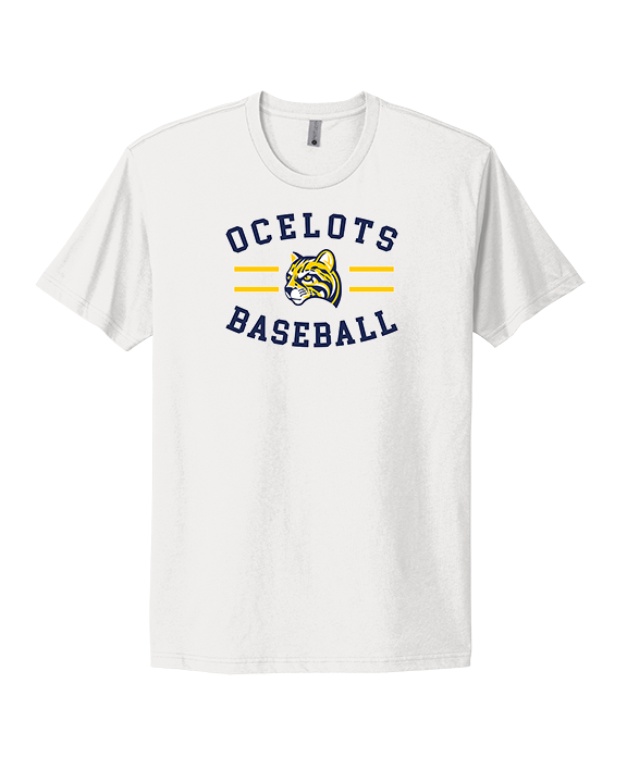 Schoolcraft College Baseball Curve - Mens Select Cotton T-Shirt