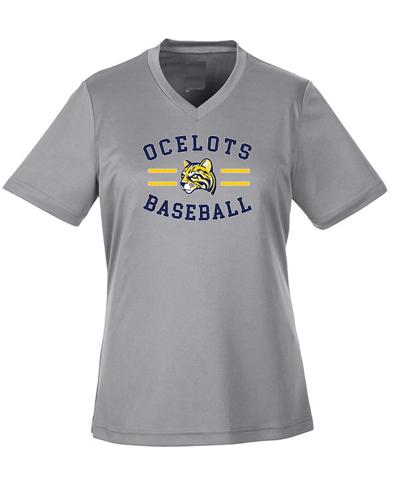 Schoolcraft College Baseball Curve - Womens Performance Shirt