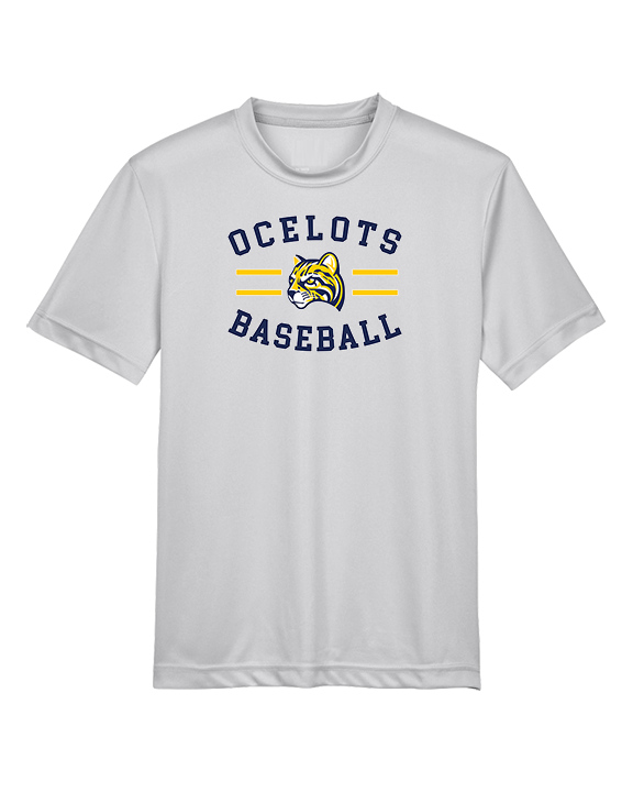 Schoolcraft College Baseball Curve - Youth Performance Shirt