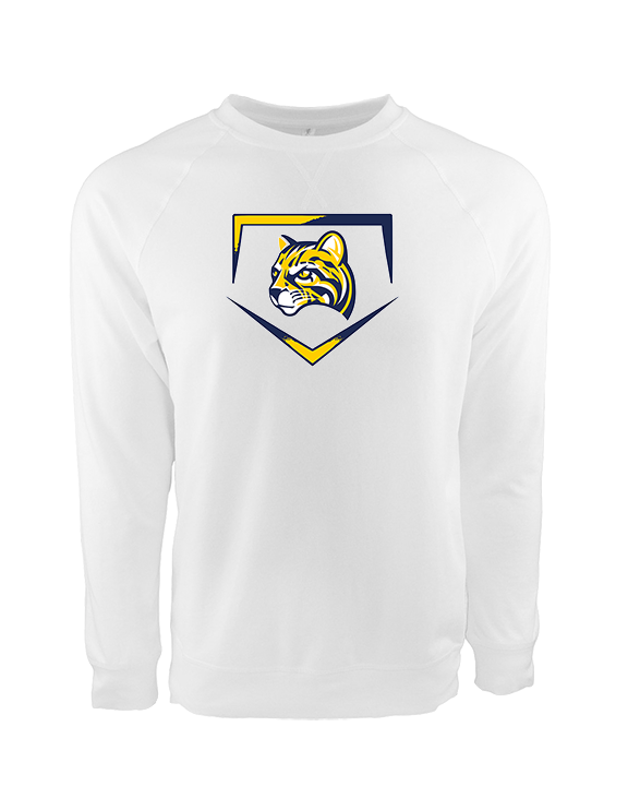 Schoolcraft College Baseball Plate - Crewneck Sweatshirt