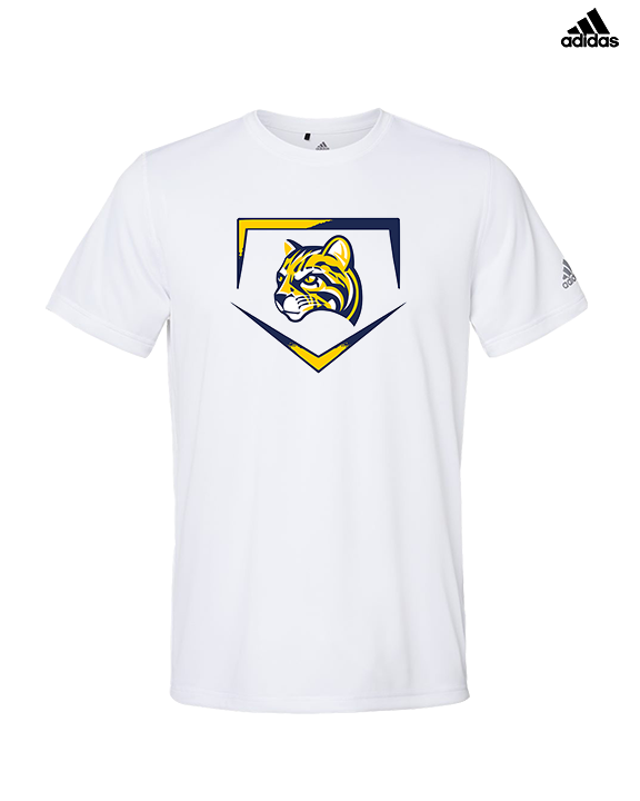Schoolcraft College Baseball Plate - Mens Adidas Performance Shirt