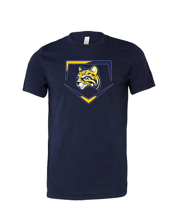 Schoolcraft College Baseball Plate - Tri-Blend Shirt