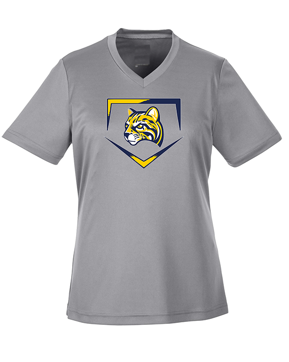 Schoolcraft College Baseball Plate - Womens Performance Shirt